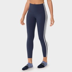Legging Taille Haute 7/8 Stripe Navy