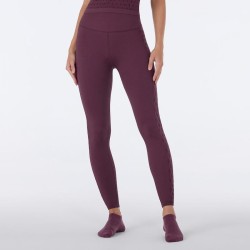 Legging Taille Haute Diamants Bordeaux