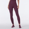 Legging Taille Haute Diamants Bordeaux